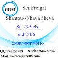 Shantou Port Sea Freight Shipping To Nhava Sheva